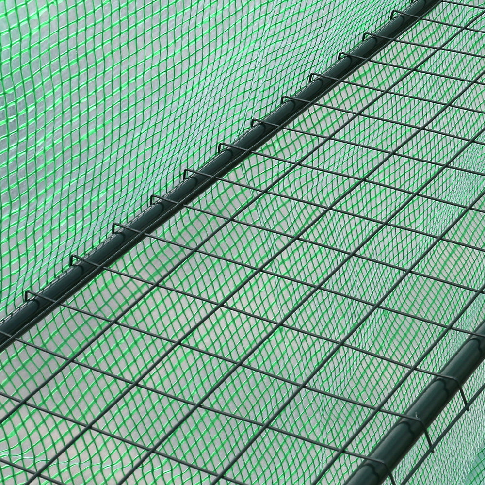 Greenhouse 1.4x1.55x2M Walk in Green House Tunnel Plant Garden Shed 8 Shelves