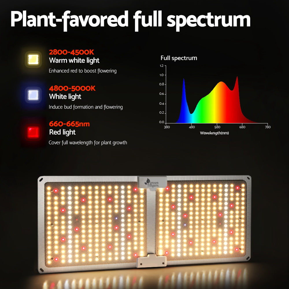Greenfingers Max 220W Grow Light LED Full Spectrum Indoor Plant All Stage Growth