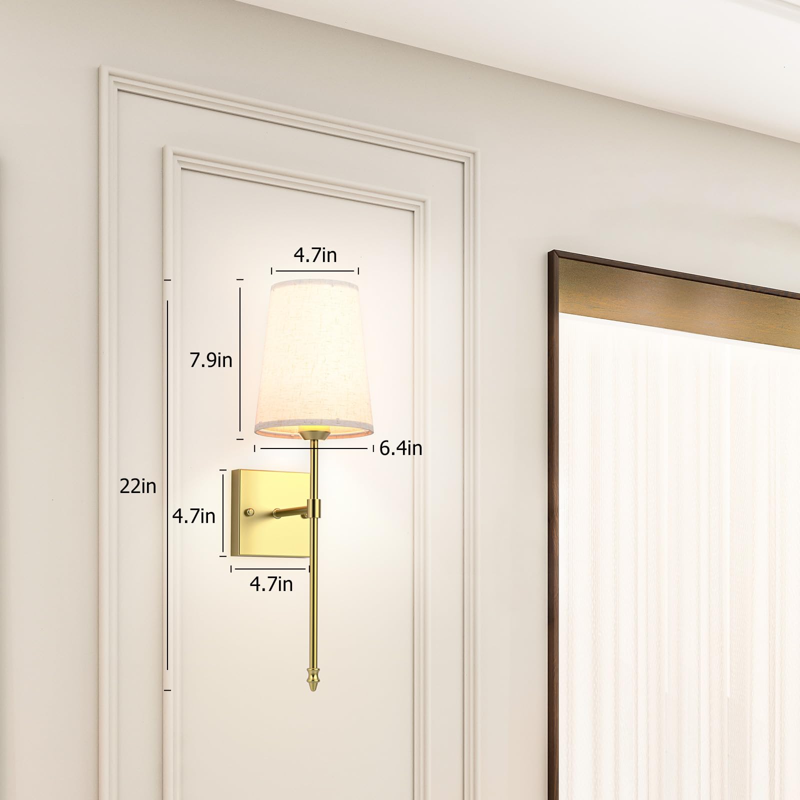 Battery Operated Wall Sconce, 5000mAh Rechargeable Dimmable RGB Wall Sconce Set of 2 with Remote, 3 Color Temperature Indoor Battery Powered Wall Lamp Light for Bedroom Living Room