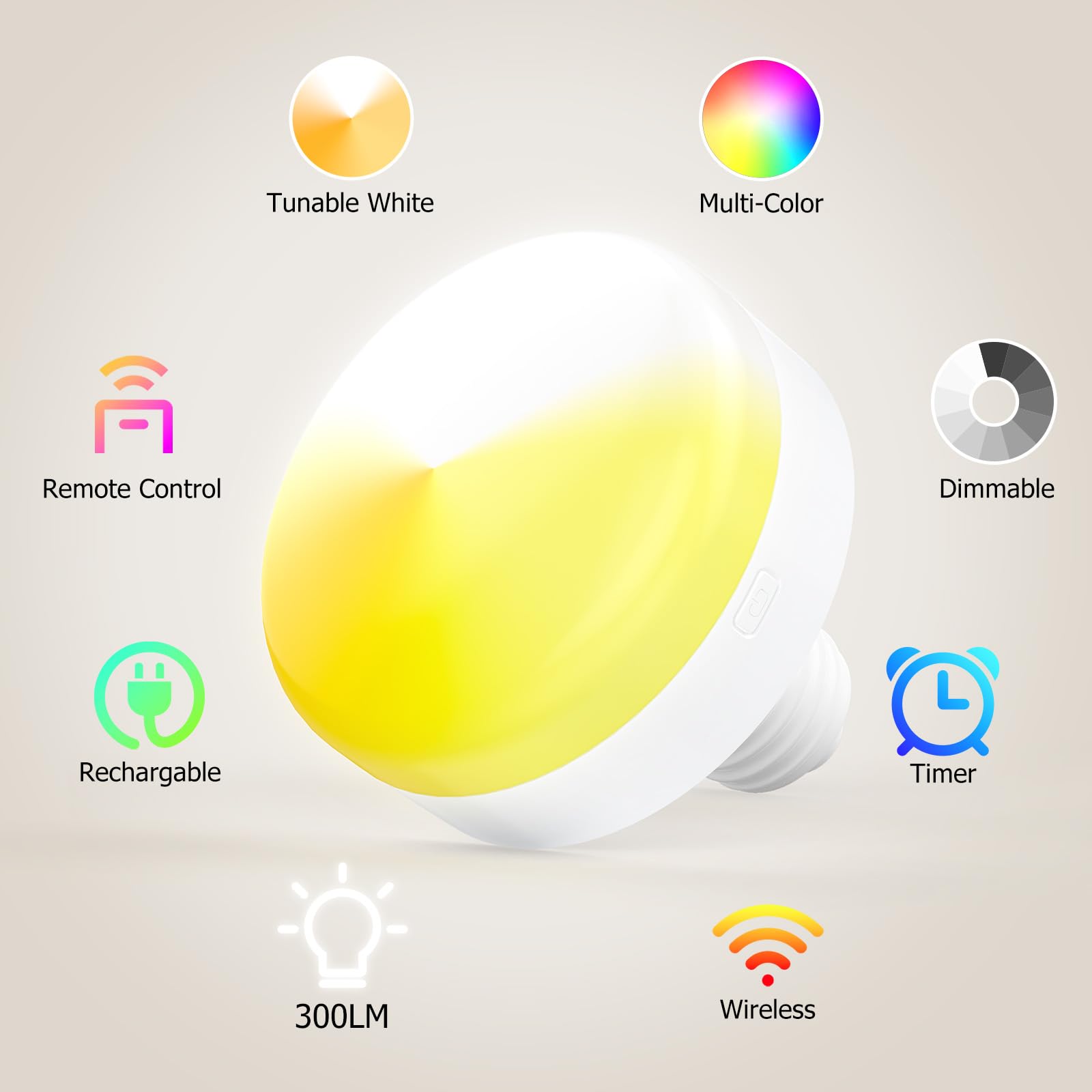 Battery Operated Wall Sconce, 5000mAh Rechargeable Dimmable RGB Wall Sconce Set of 2 with Remote, 3 Color Temperature Indoor Battery Powered Wall Lamp Light for Bedroom Living Room