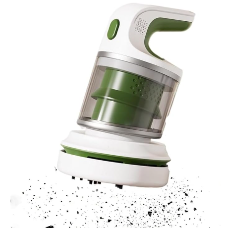 Desk Vacuum Cleaner, Type-c Rechargeable Mini Vacuum Cleaner - Cordless Desk with Flat Nozzle & Brush Attachment | for Keyboard Crumbs, Pet Hair, Paper Scraps （green）