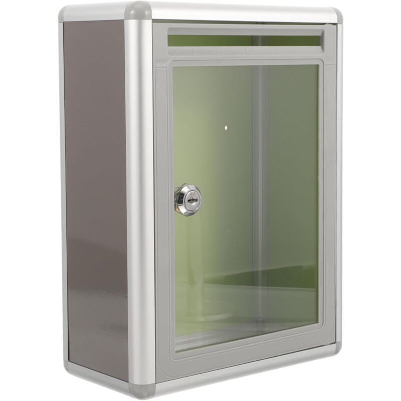 1 pcs Box Plexiglass Donation Box Tips Box Transparent Enclosure Mailboxes Wall Mounted Send Take Ball With Lock