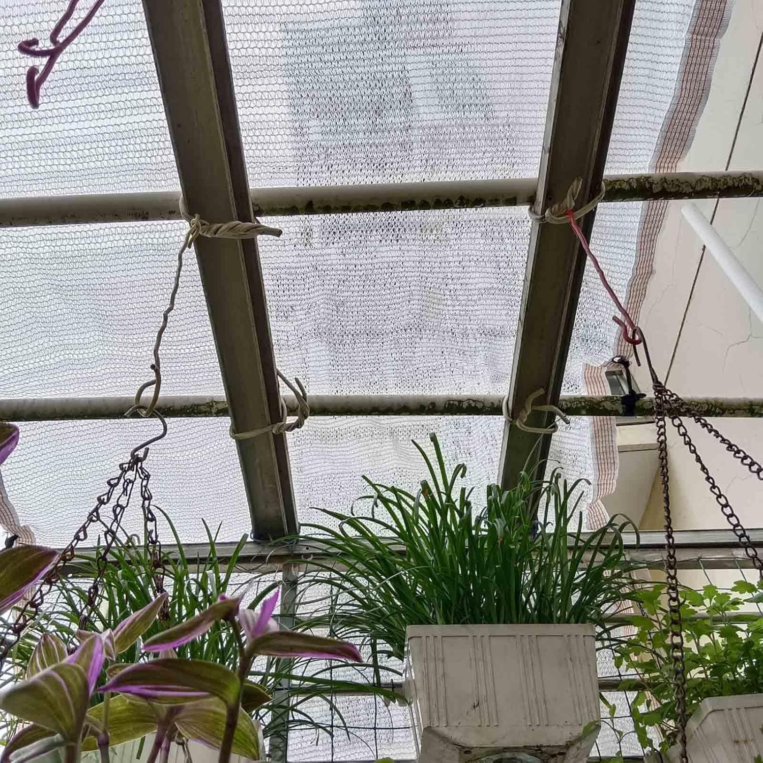 YAEGER White Shade Cloth 55% Garden Shade Net for Greenhouse Plants 10x10ft 10x20ft 13x23ft Outdoor Shade Garden Sun Shade Mesh Screen Cover for Patio Balcony Chicken Coops(10x10ft)