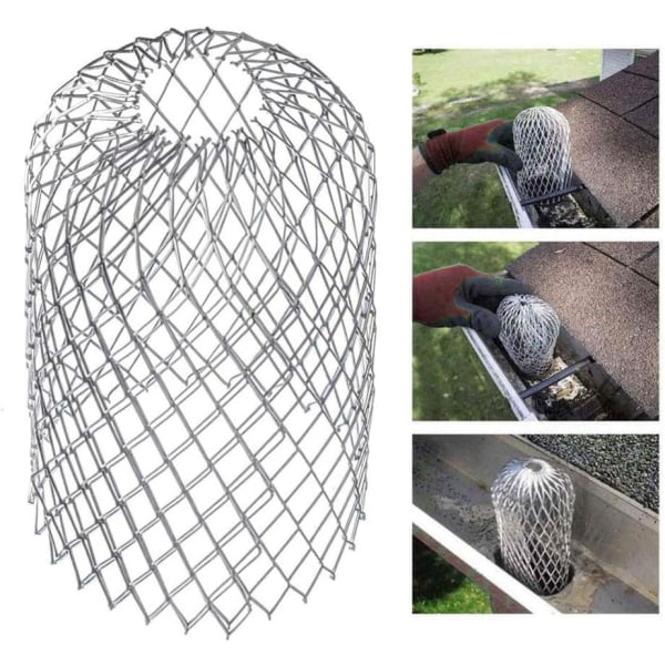4-pack expandable metal gutter filter screens, leaf strainers, gutter and downspout guards - max