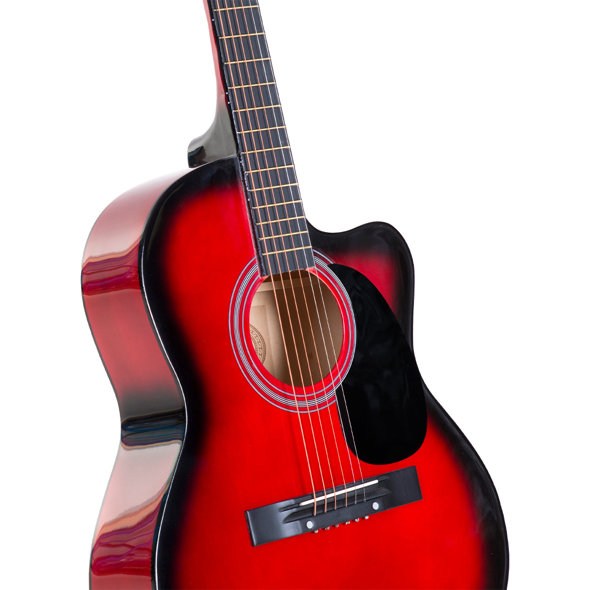 Acoustic Cutaway 40in Guitar - Red