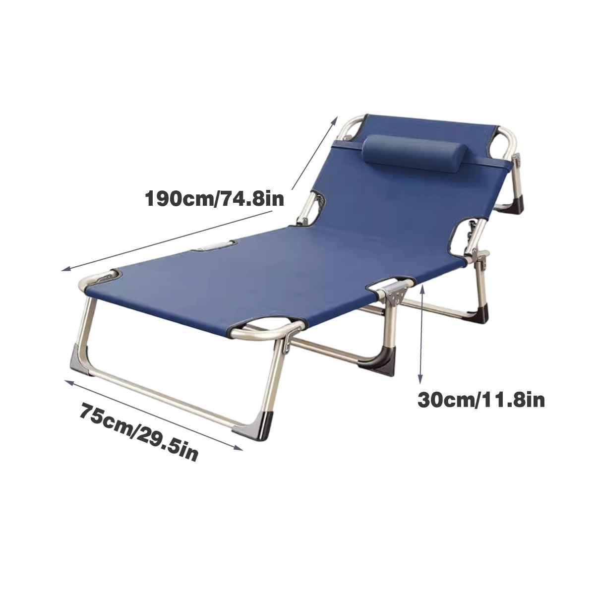 Multifunctional Recliner Folding Bed Lounge Chair for Lunch Break Relaxation
