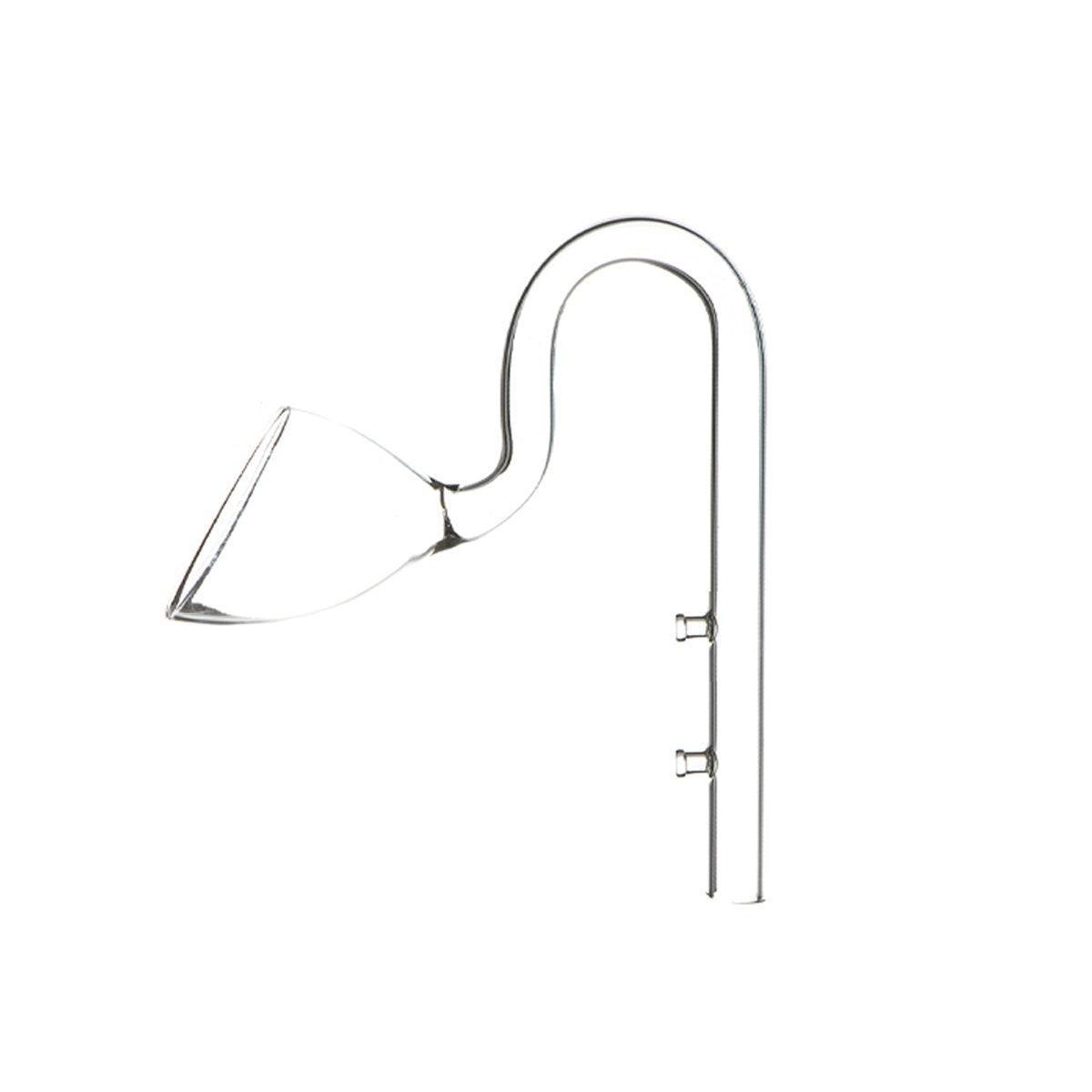 Aquarium Glass Inlet Outlet Pipe Fish Tank Filter Oil Film Remover Plant Holder - Lily inlet-16mm