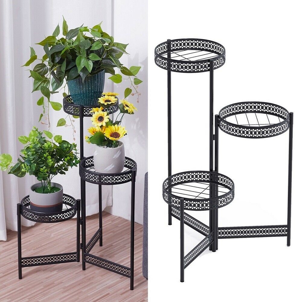 Premium Quality Black Metal Plant Stand