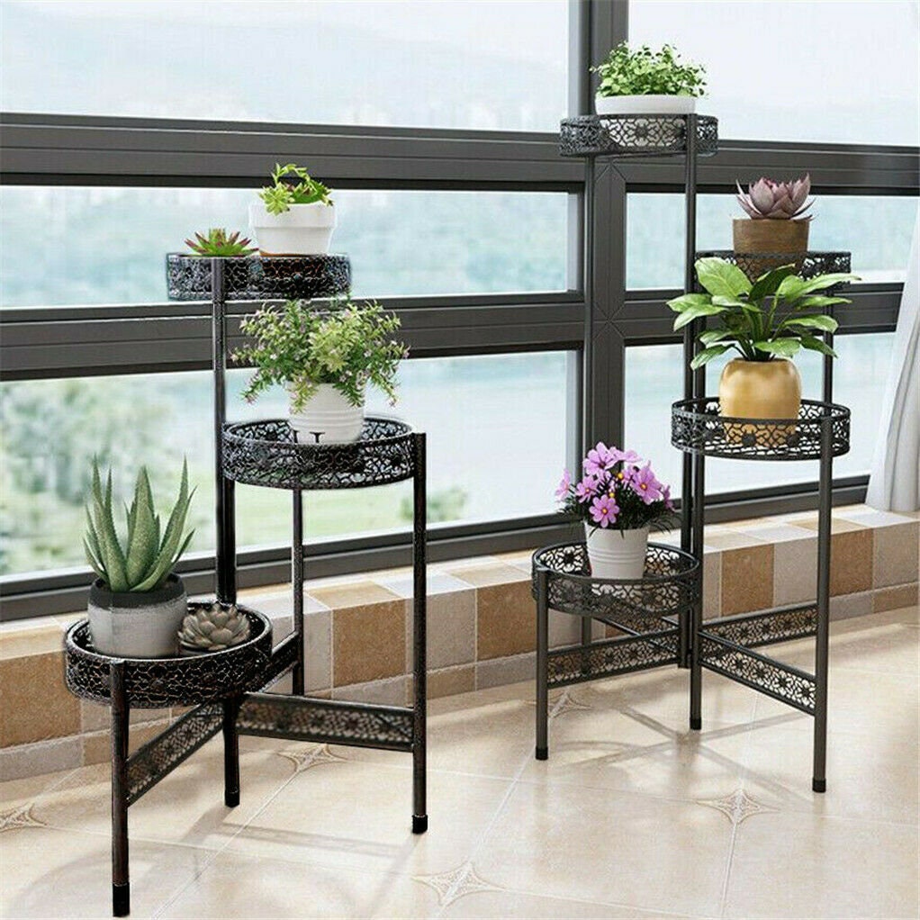 Premium Quality Black Metal Plant Stand